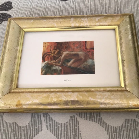Degas print framed . Frame 8x6 inches - Picture 2 of 2